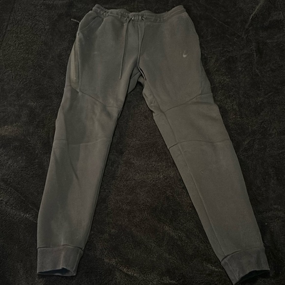 All black Nike tech fleece pants. - Picture 1 of 2